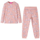 Vidaxl Pyjama pour enfants à manches longues 92 rose clair
