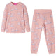 Vidaxl Pyjamas pour enfants à manches longues 116 rose clair