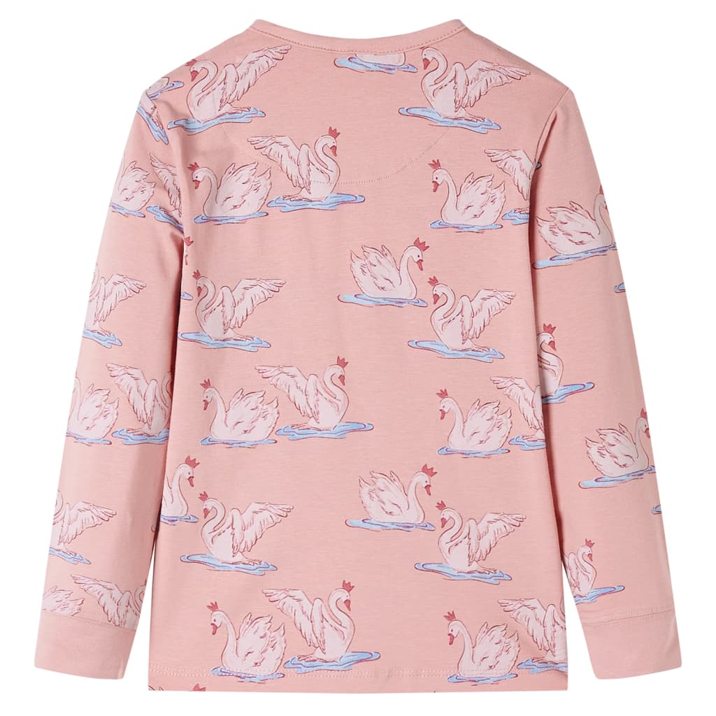 Vidaxl Pyjama pour enfants à manches longues 128 rose clair