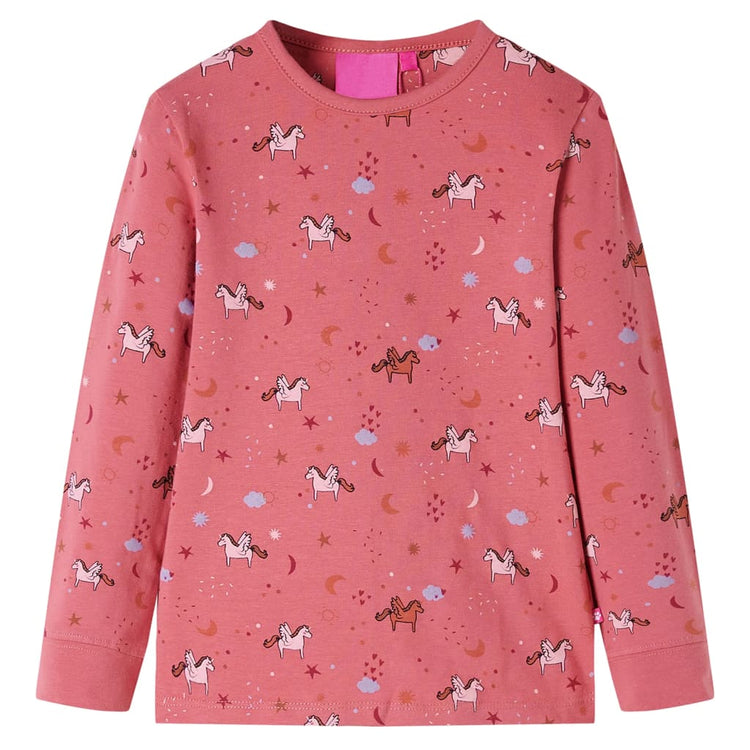 Vidaxl Pyjamas pour enfants à manches longues 92 Old Pink