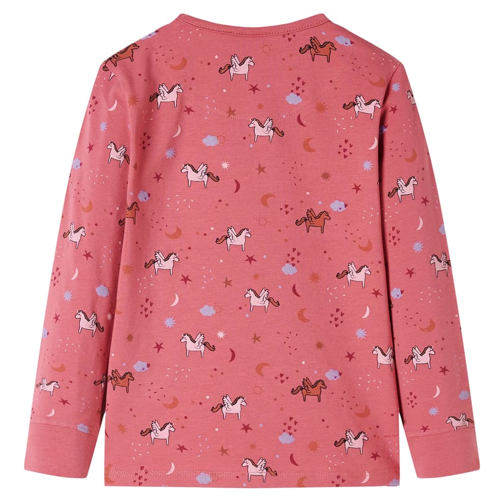 Vidaxl Pyjama pour enfants à manches longues 116 vieux rose