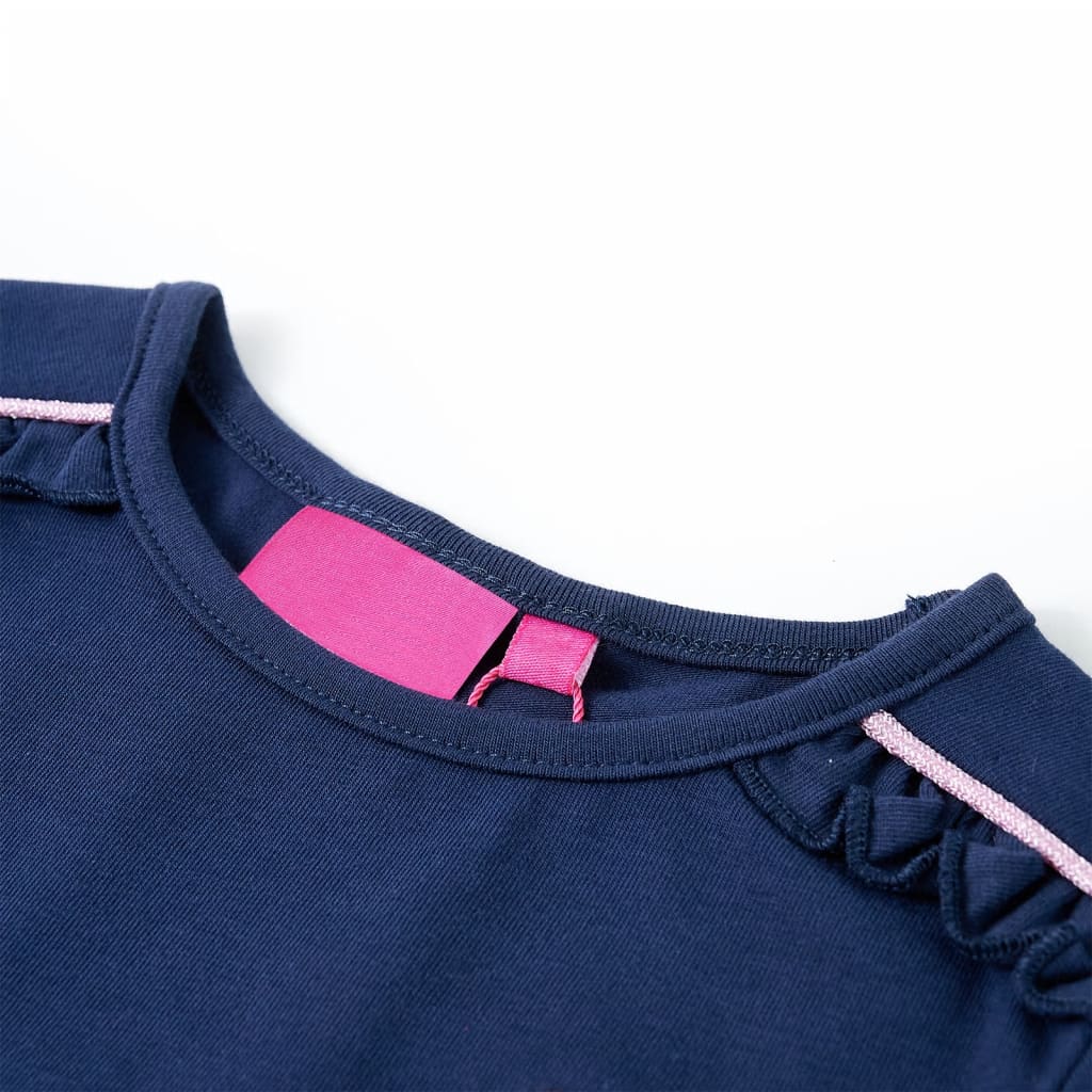 Vidaxl Child's Shirt à manches longues 92 bleu marine