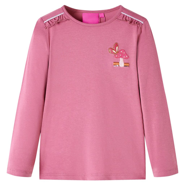 Vidaxl Children's Shirt à manches longues 92 Couleurs de framboise