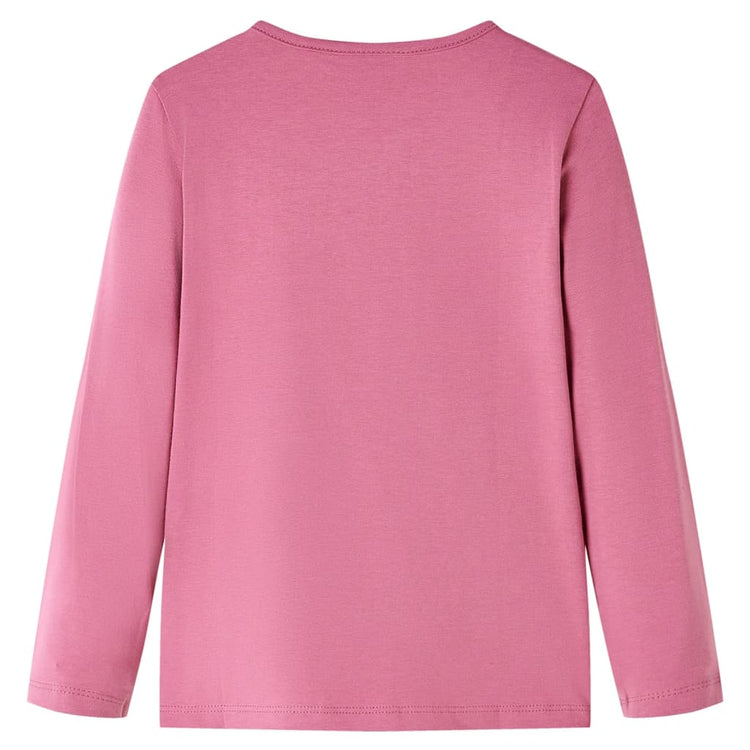 Vidaxl Child's Shirt avec manches longues 104 framboises Couleur
