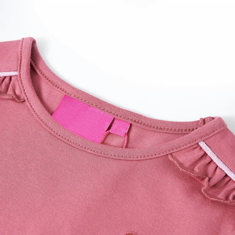 Vidaxl Child's Shirt avec manches longues 104 framboises Couleur
