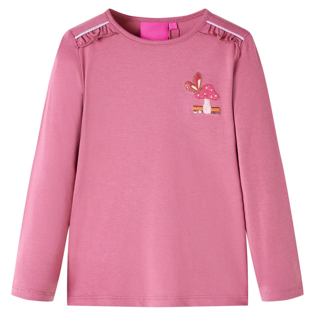 Vidaxl Child's Shirt à manches longues 140 Couleur de framboises