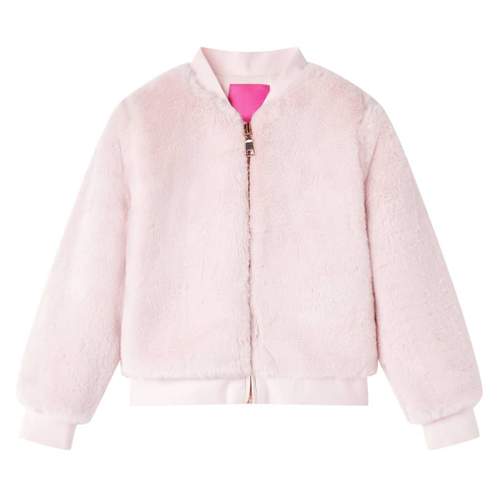 Veste pour enfants Vidaxl 128 Kunstsdacht Rose douce