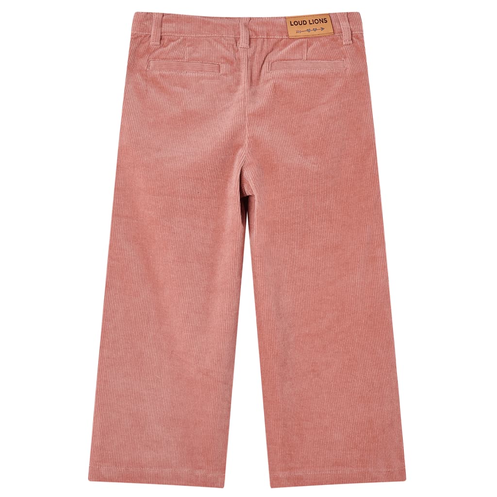 Vidaxl Kinderbroek 92 Rib Velvet Old Pink