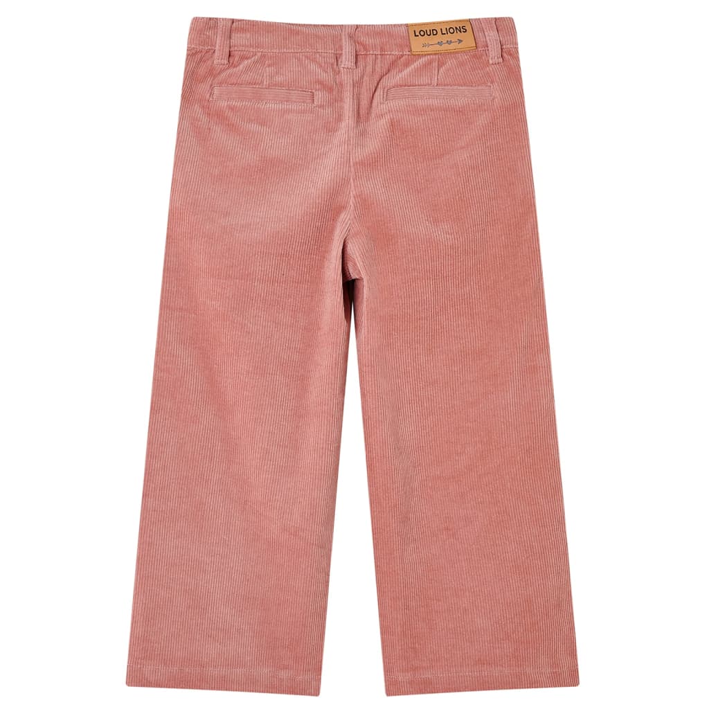 Vidaxl Kinderbroek 116 Rib Velvet Old Pink