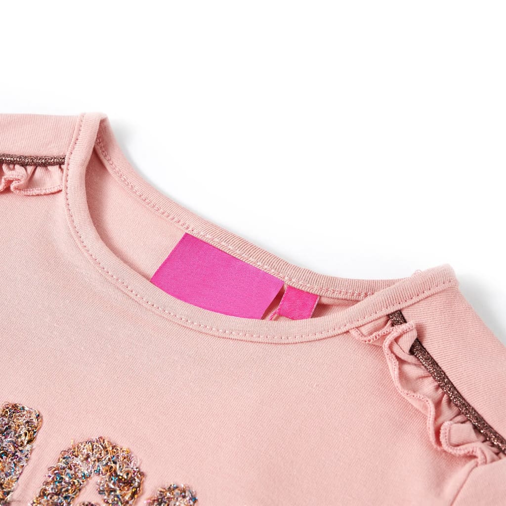 Vidaxl Child's Shirt à manches longues 140 rose clair