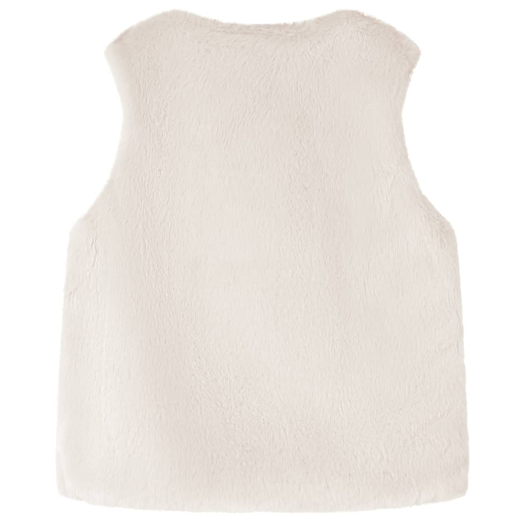 Veste pour enfants Vidaxl 92 kunstvacht beige