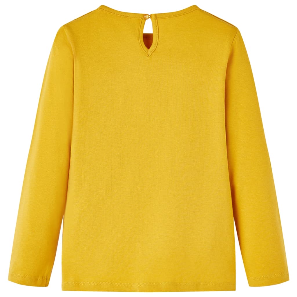 Vidaxl Children's Shirt avec manches longues 92 Ochère -colored