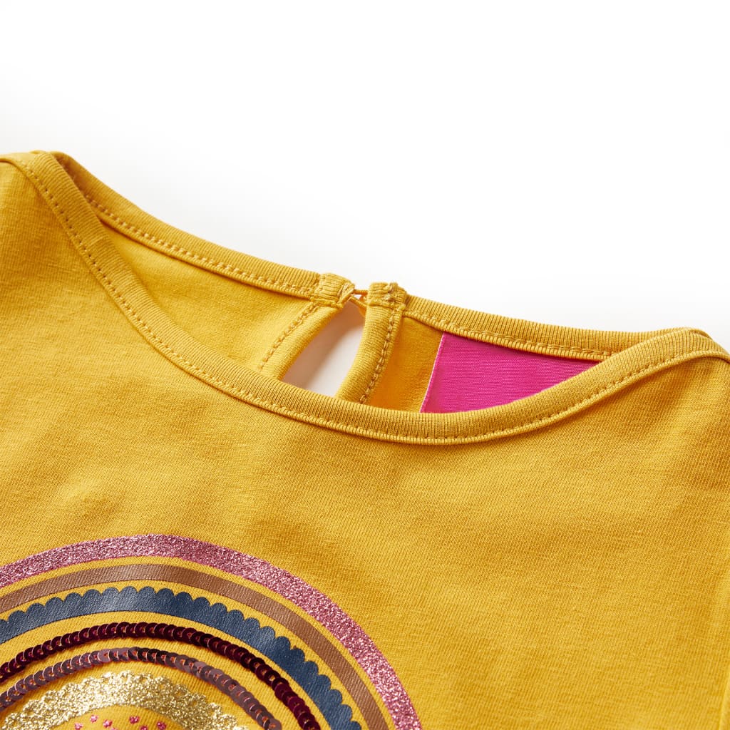 Vidaxl Children's Shirt à manches longues 116 Ochère -colored