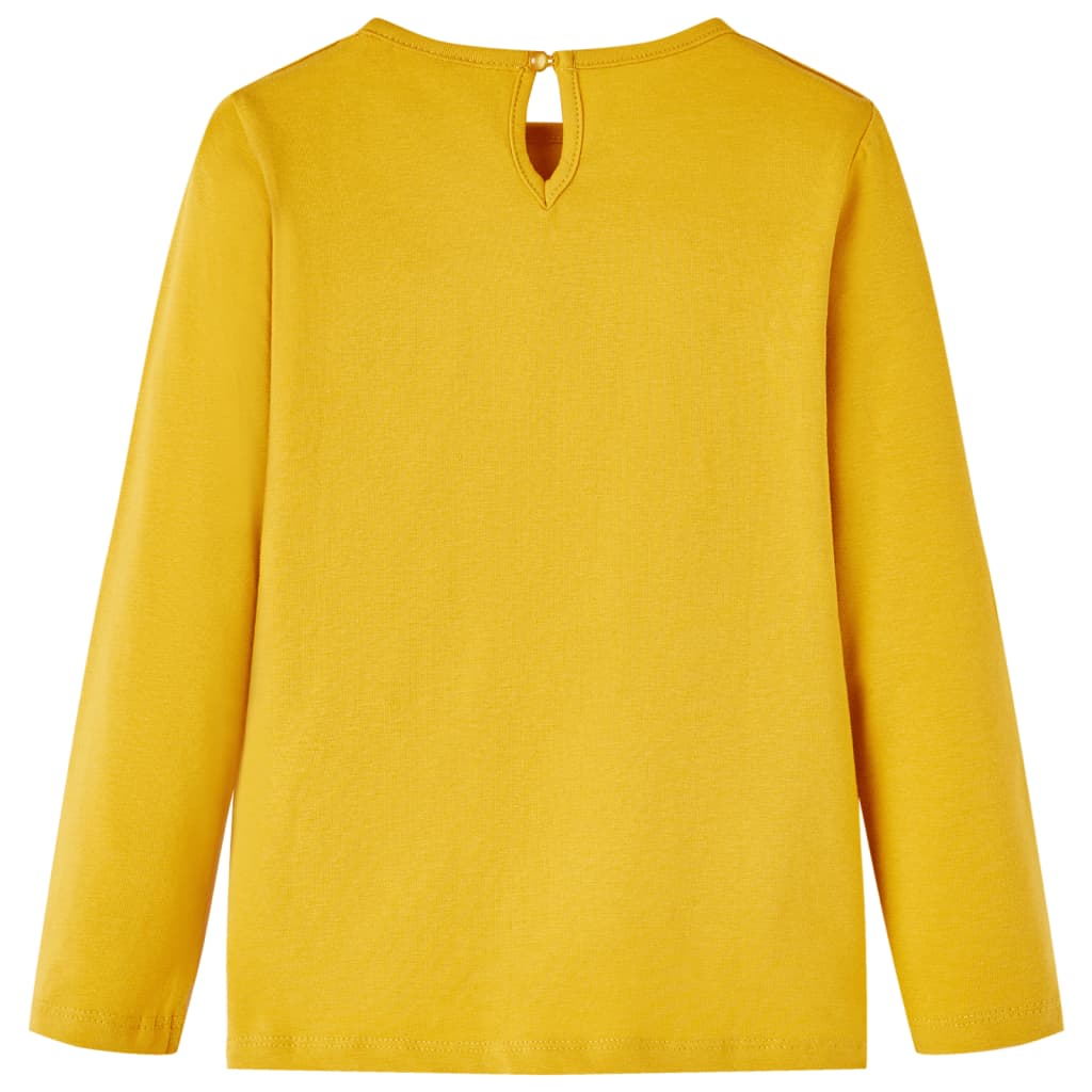Vidaxl Child's Shirt à manches longues 140 Ochère -colored