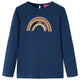 Vidaxl Child's Shirt à manches longues 104 bleu marine