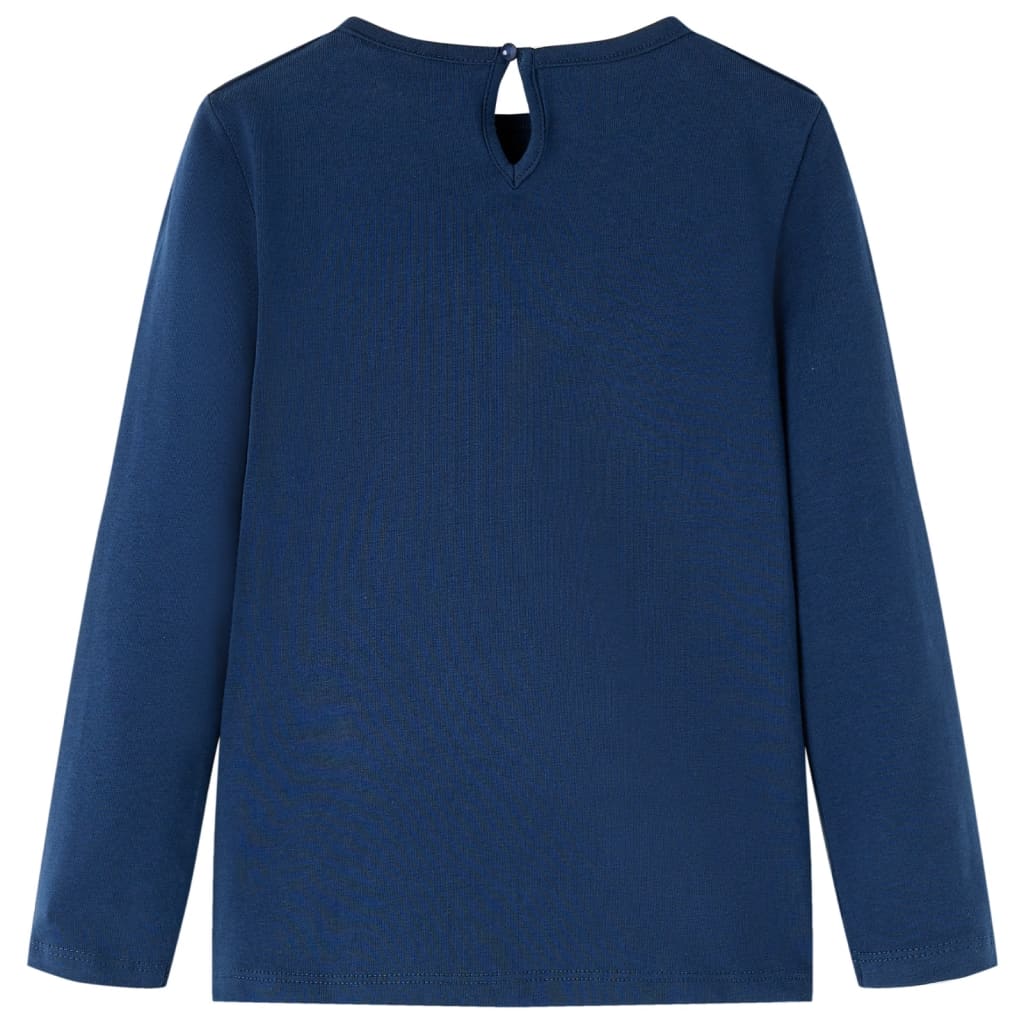 Vidaxl Child's Shirt à manches longues 104 bleu marine