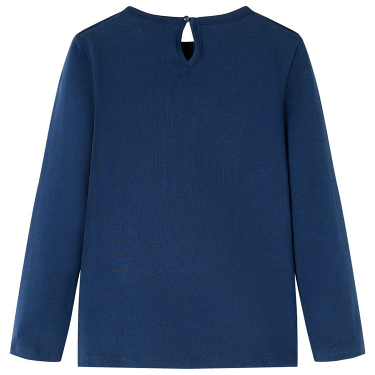 Vidaxl Child's Shirt à manches longues 104 bleu marine