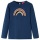 Vidaxl Child's Shirt à manches longues 128 bleu marine