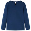 Vidaxl Child's Shirt à manches longues 128 bleu marine