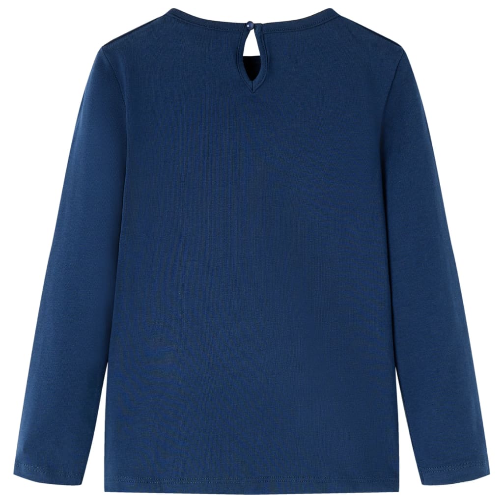 Vidaxl Child's Shirt à manches longues 140 bleu marine
