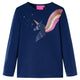 Vidaxl Child's Shirt à manches longues 116 bleu marine