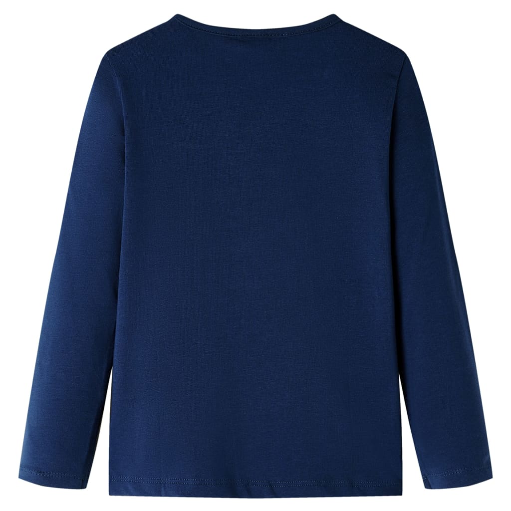Vidaxl Child's Shirt à manches longues 140 bleu marine