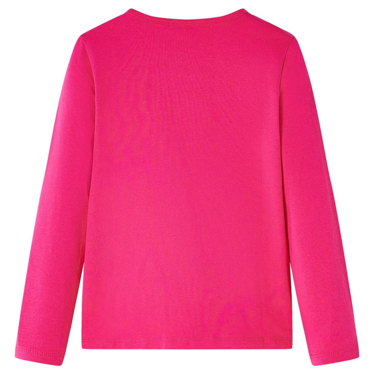 Vidaxl Child's Shirt à manches longues 116 rose vif