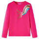 Vidaxl Child's Shirt à manches longues 128 rose vif