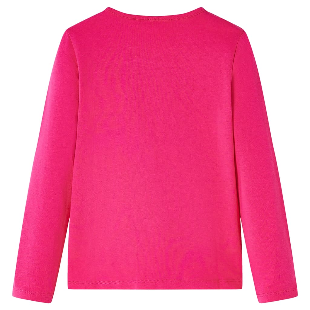 Vidaxl Child's Shirt à manches longues 140 rose vif