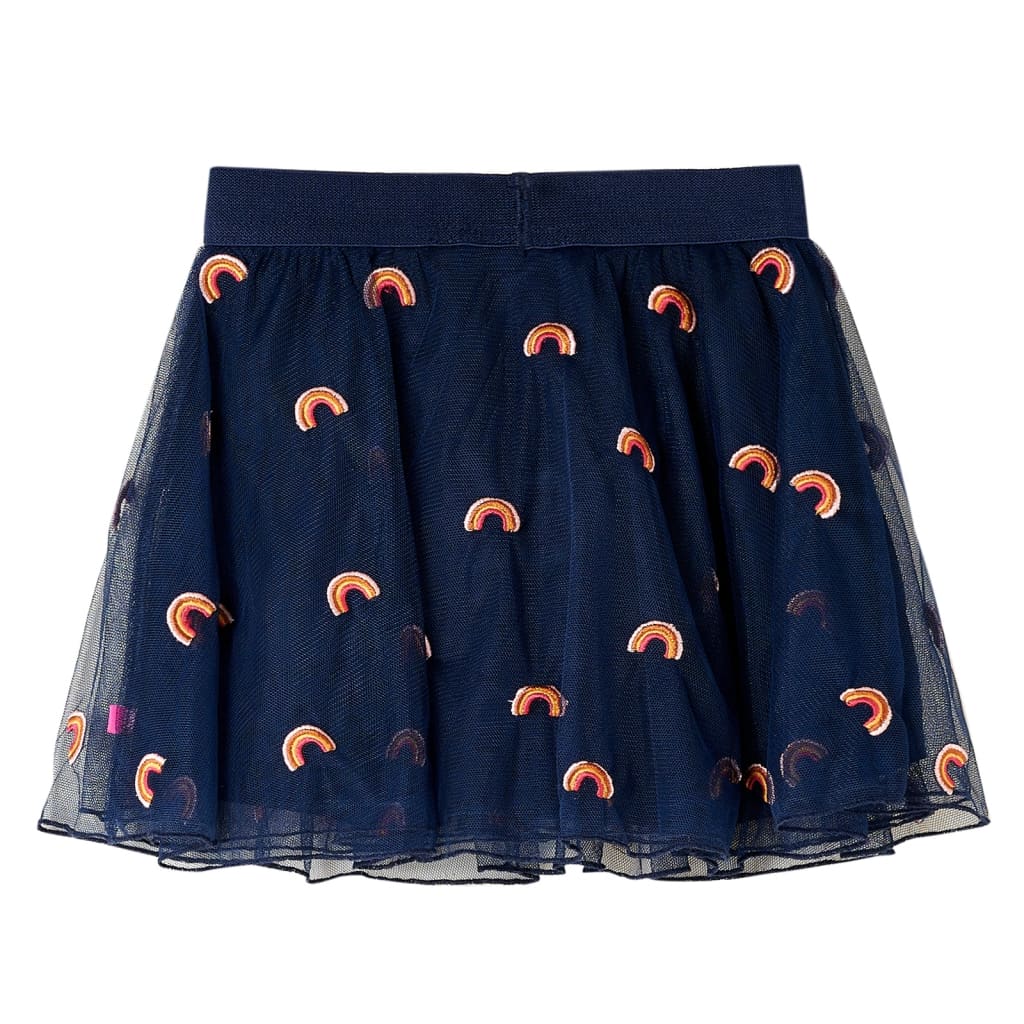 Vidaxl Jupe pour enfants avec tulle 116 bleu marine