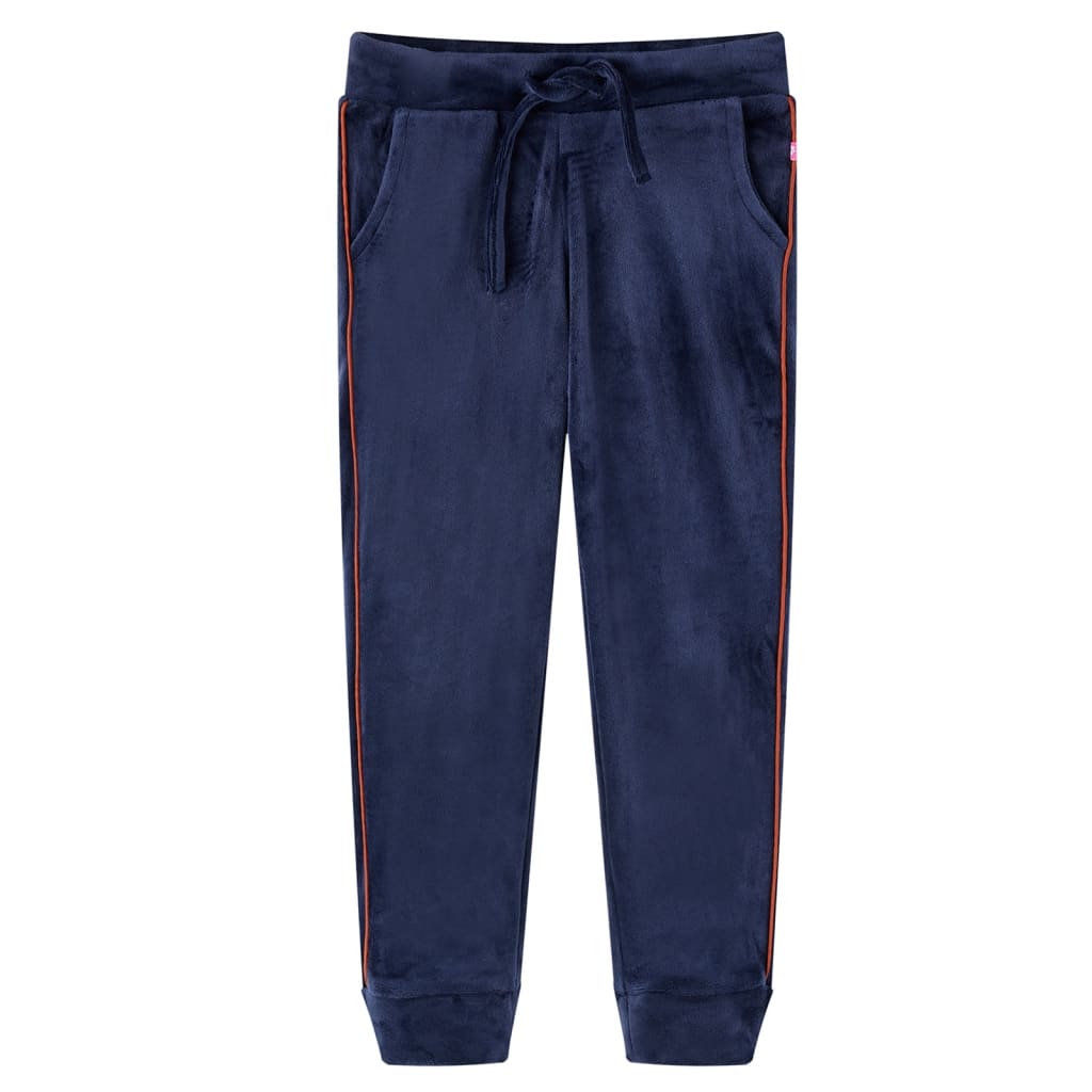 Vidaxl pantalon de jogging pour enfants 140 bleu marine