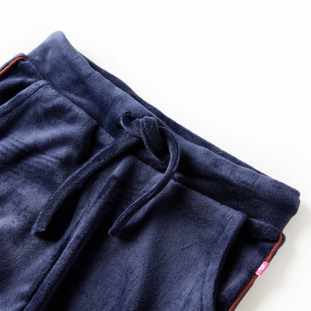 Vidaxl pantalon de jogging pour enfants 140 bleu marine