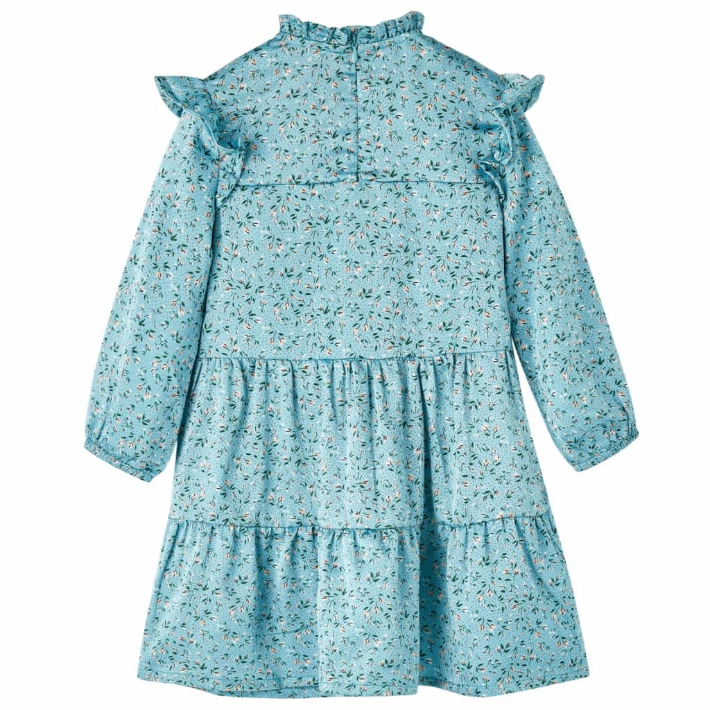 Vidaxl Robe pour enfants à manches longues 116 bleu