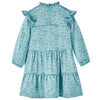 Vidaxl Robe pour enfants à manches longues 128 bleu