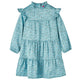 Vidaxl Robe pour enfants à manches longues 140 bleu