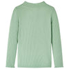 Vidaxl Child's Shirt avec manches longues Col 104 Couleur de menthe foncée