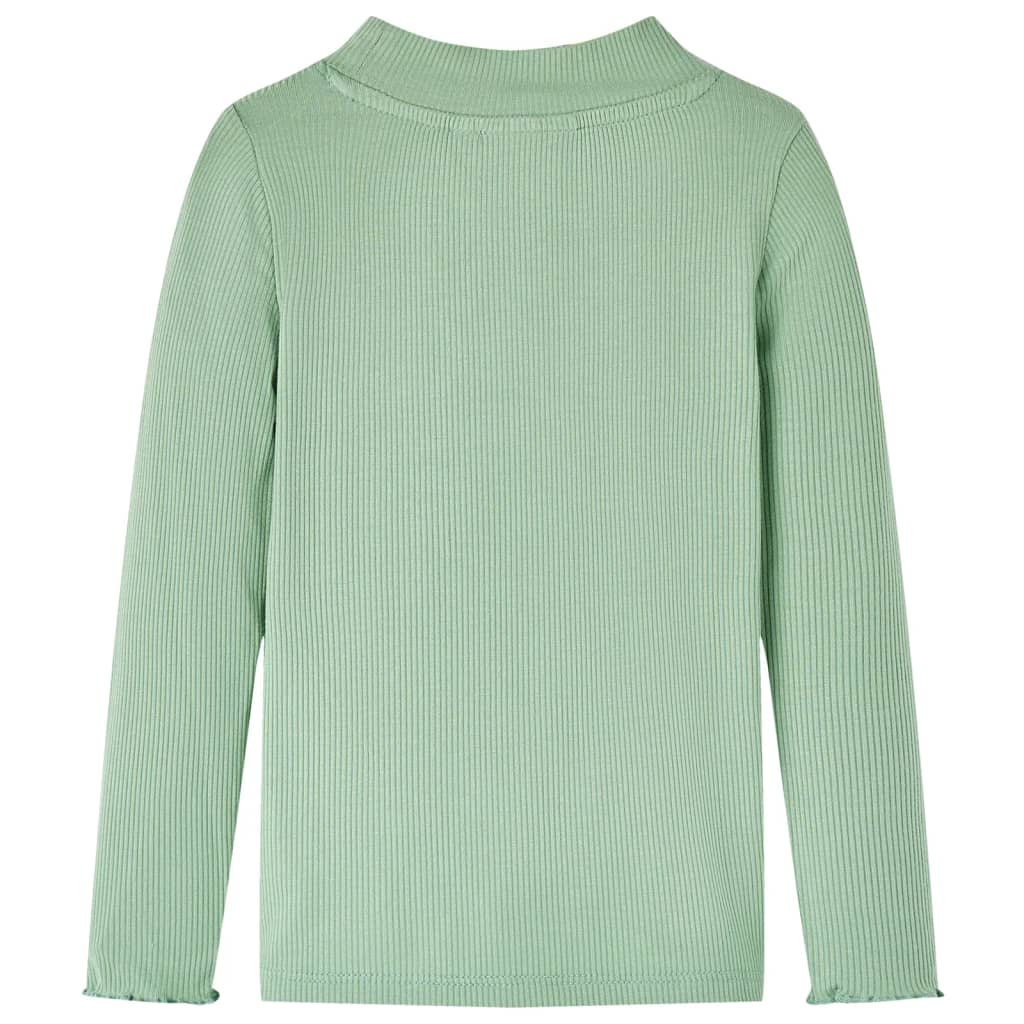 Vidaxl Child's Shirt avec manches longues Col 104 Couleur de menthe foncée