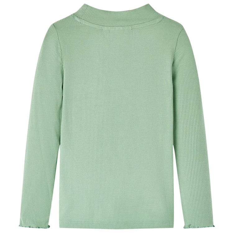 Vidaxl Child's Shirt avec manches longues Col 104 Couleur de menthe foncée