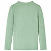 Vidaxl Children's Shirt avec à manches longues Low Col 116 DarkMint-Colored