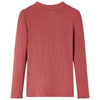 Vidaxl Children's Shirt à manches longues et à basse col 140 Reddish-Brown
