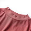 Vidaxl Children's Shirt à manches longues et à basse col 140 Reddish-Brown