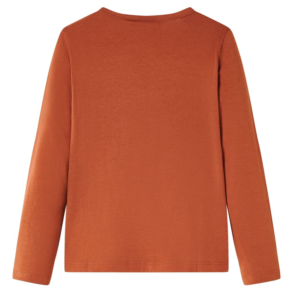 Vidaxl Children's Shirt à manches longues 104 colored cognac