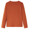 Vidaxl Child's Shirt à manches longues 128 colored cognac