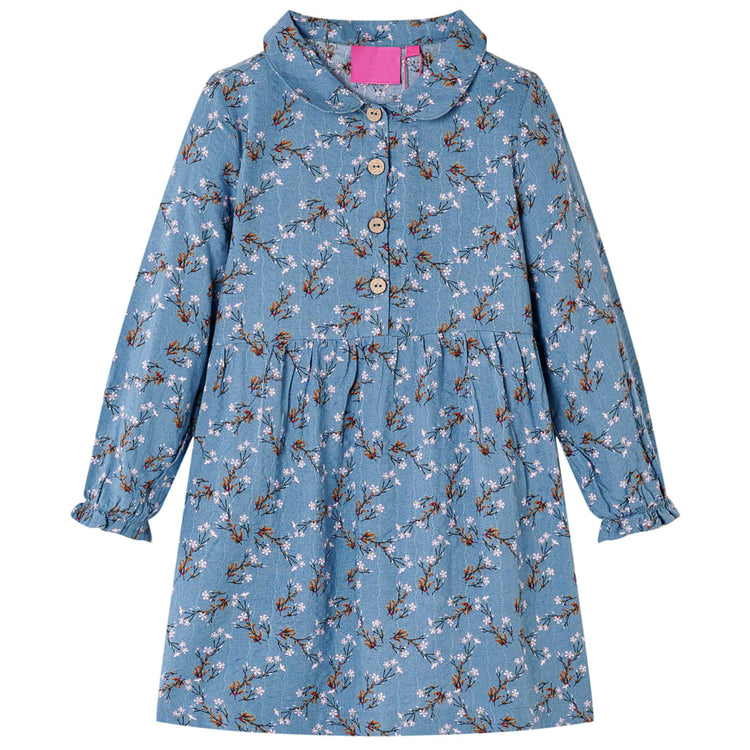 Vidaxl Robe pour enfants à manches longues 128 colorés à l'essence