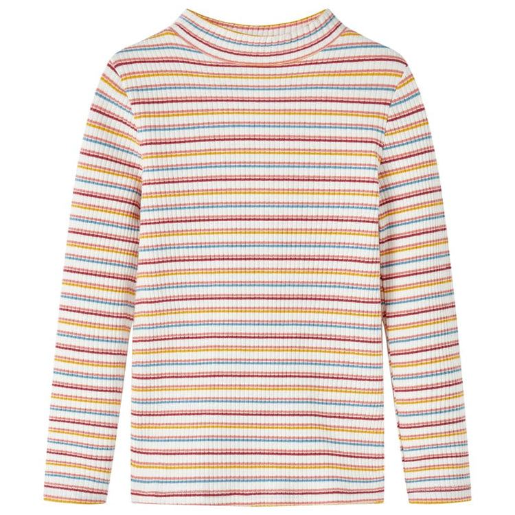 Vidaxl Children's Shirt avec manches longues 92 ECRU rayée