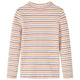 Vidaxl Children's Shirt avec manches longues 92 ECRU rayée