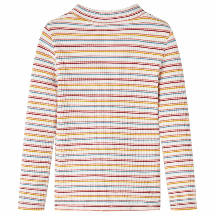 Vidaxl Children's Shirt avec manches longues 92 ECRU rayée