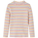Vidaxl Children's Shirt avec manches longues 116 ECRU rayée