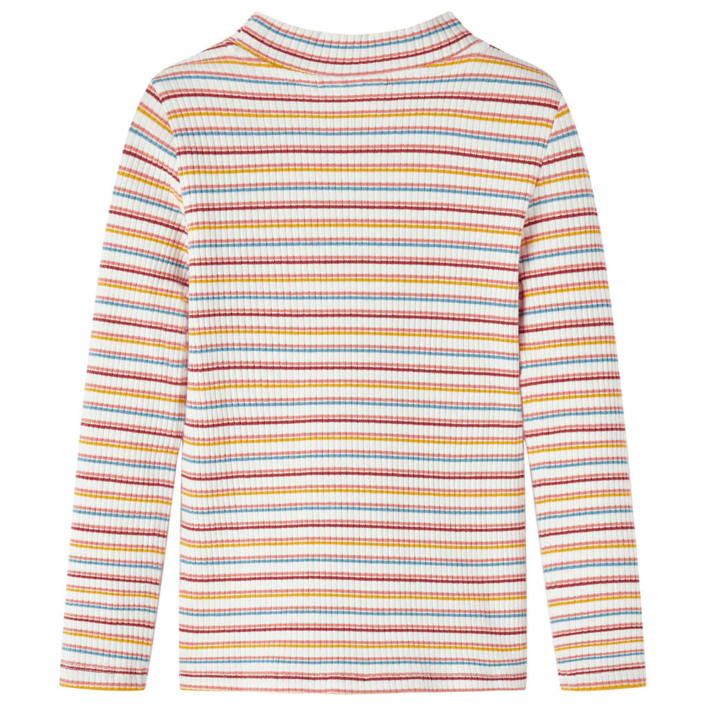Vidaxl Child's Shirt à manches longues 128 ECRU rayée