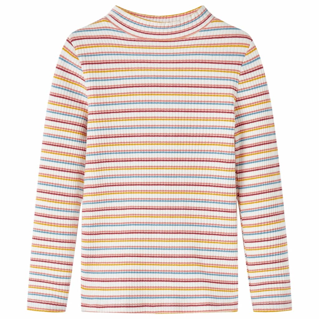 Vidaxl Child's Shirt à manches longues 140 ECRU rayée